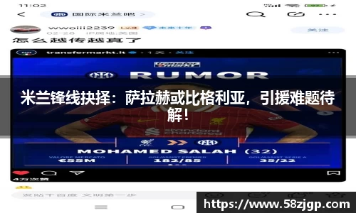 米兰锋线抉择：萨拉赫或比格利亚，引援难题待解！